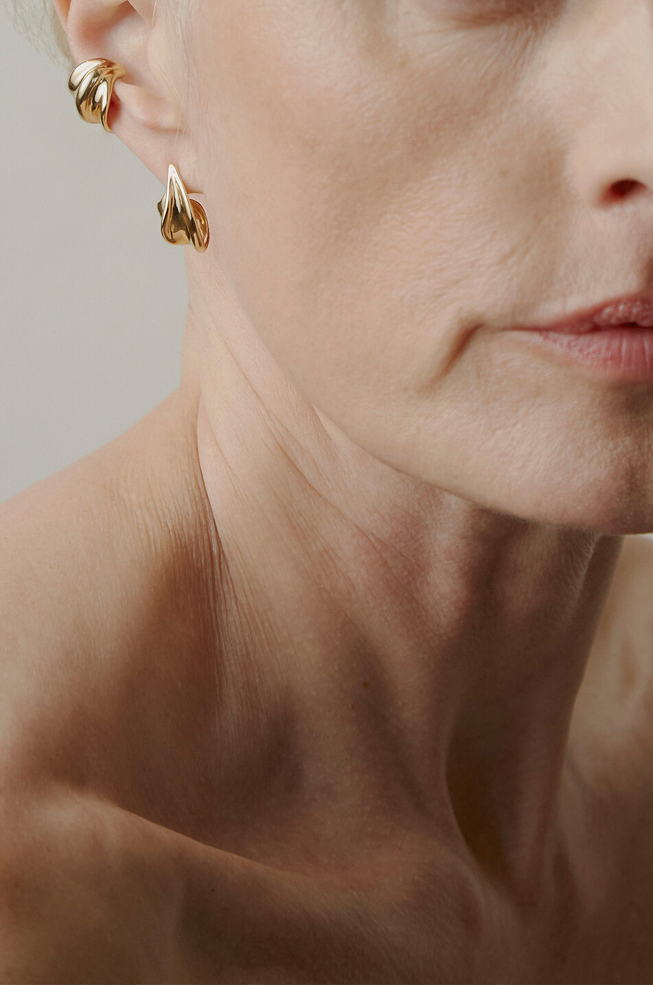 OTIUMBERG Ohrringe aus Vermeil Wave Damen GOLDEN 2