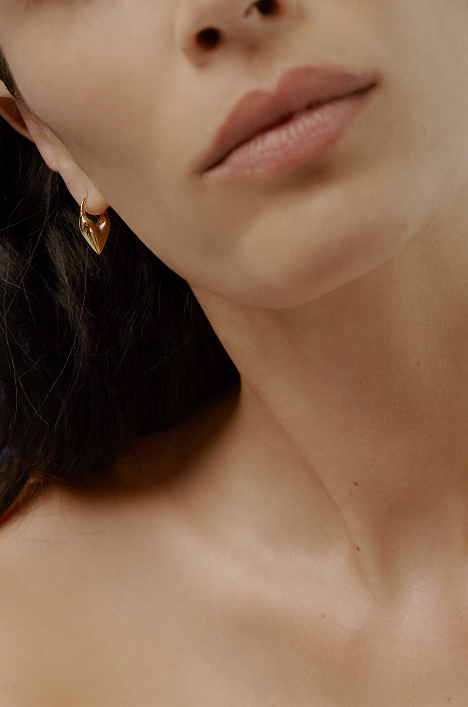 OTIUMBERG Créoles en argent doré Roscida Heart Femme DORE 2