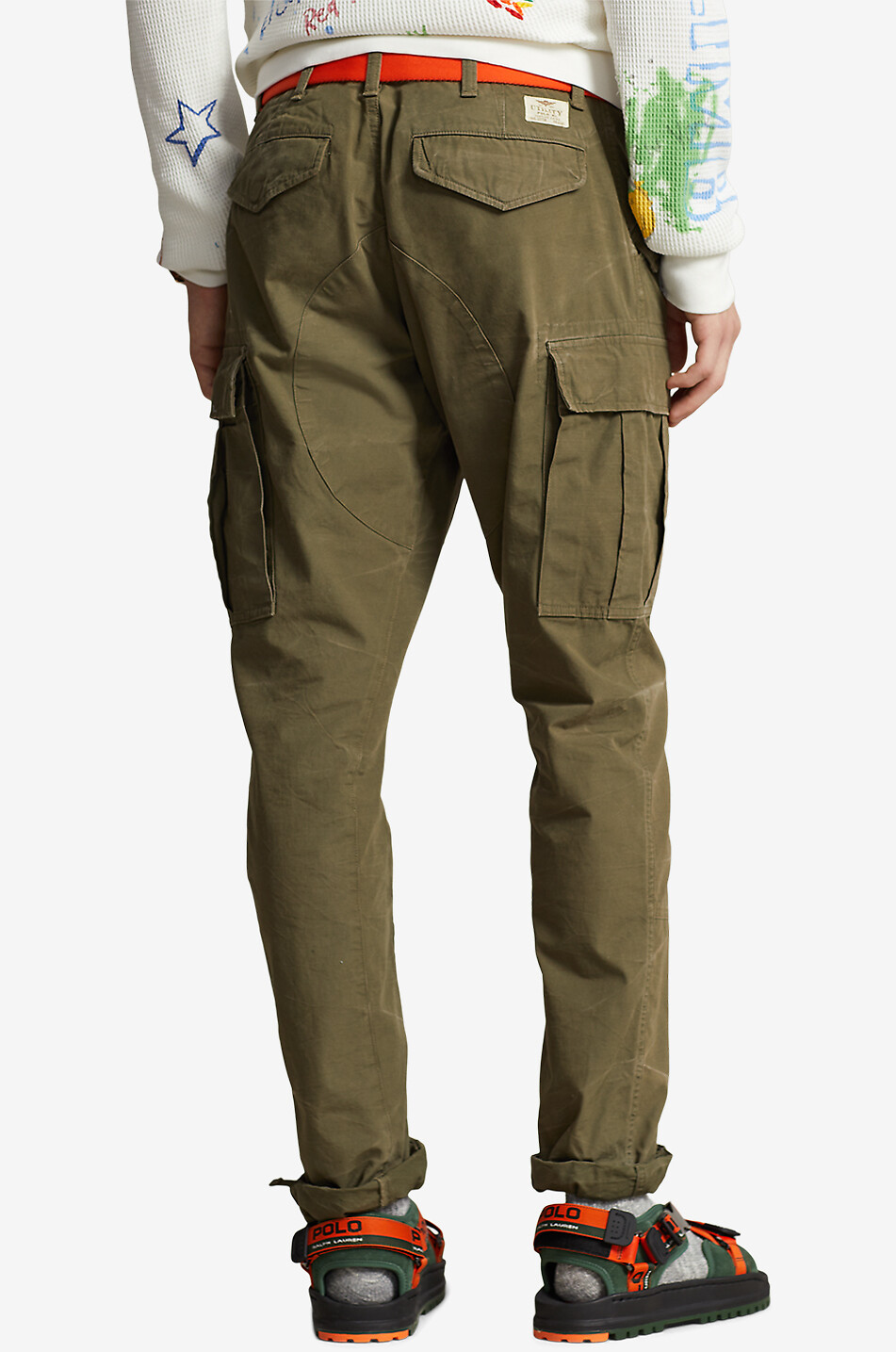 Slim fit canvas cargo trousers POLO RALPH LAUREN Bongenie