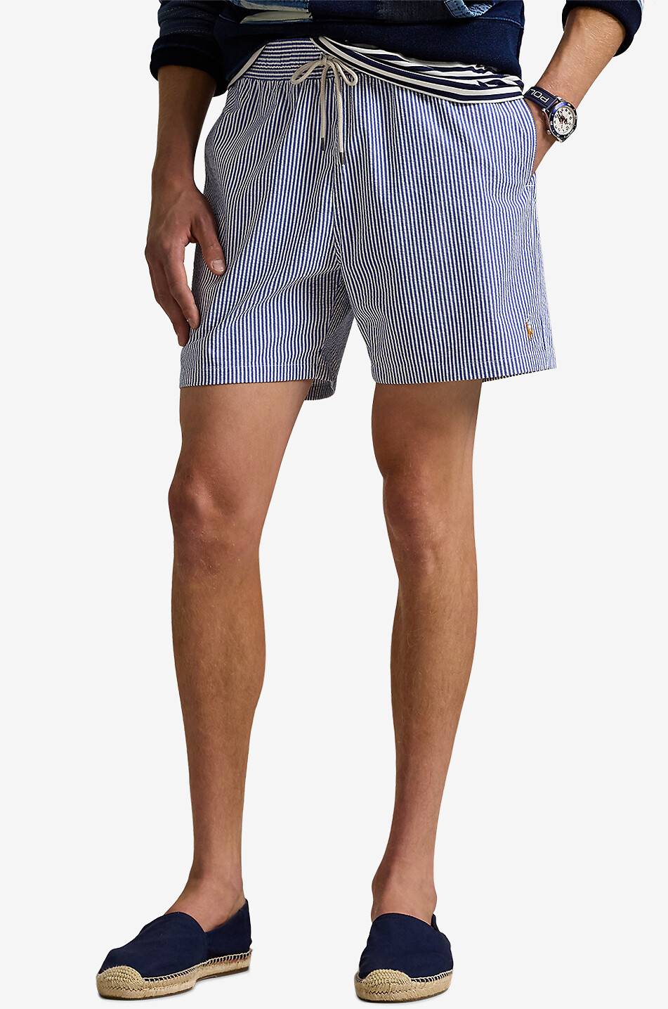 POLO RALPH LAUREN Short de bain en seersucker Traveller Homme BLEU 2