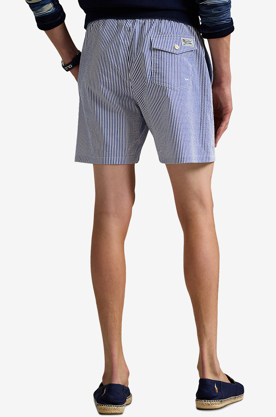 POLO RALPH LAUREN Short de bain en seersucker Traveller Homme BLEU 3