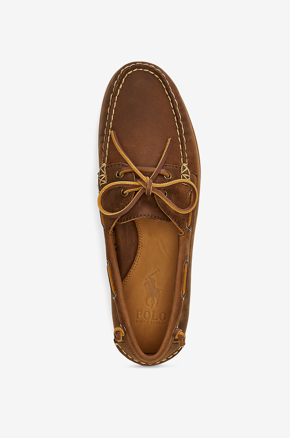 Merton oiled leather boat shoes