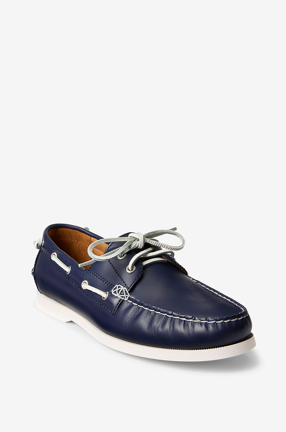 Chaussures bateau en cuir lisse Merton
