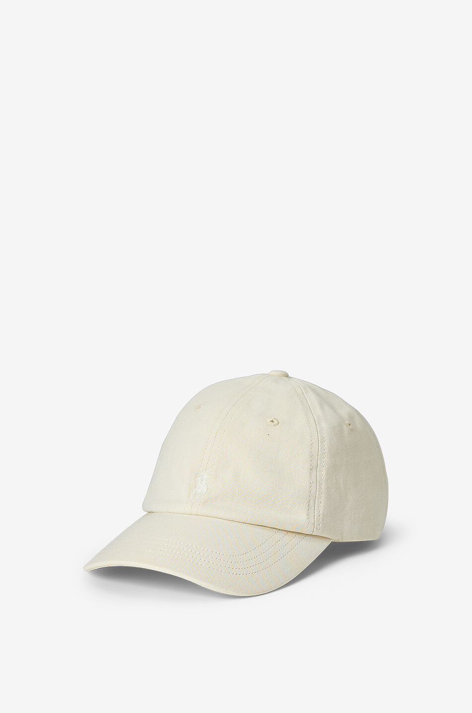 POLO RALPH LAUREN Pony Mineral Dyed twill baseball cap Men Light beige 1