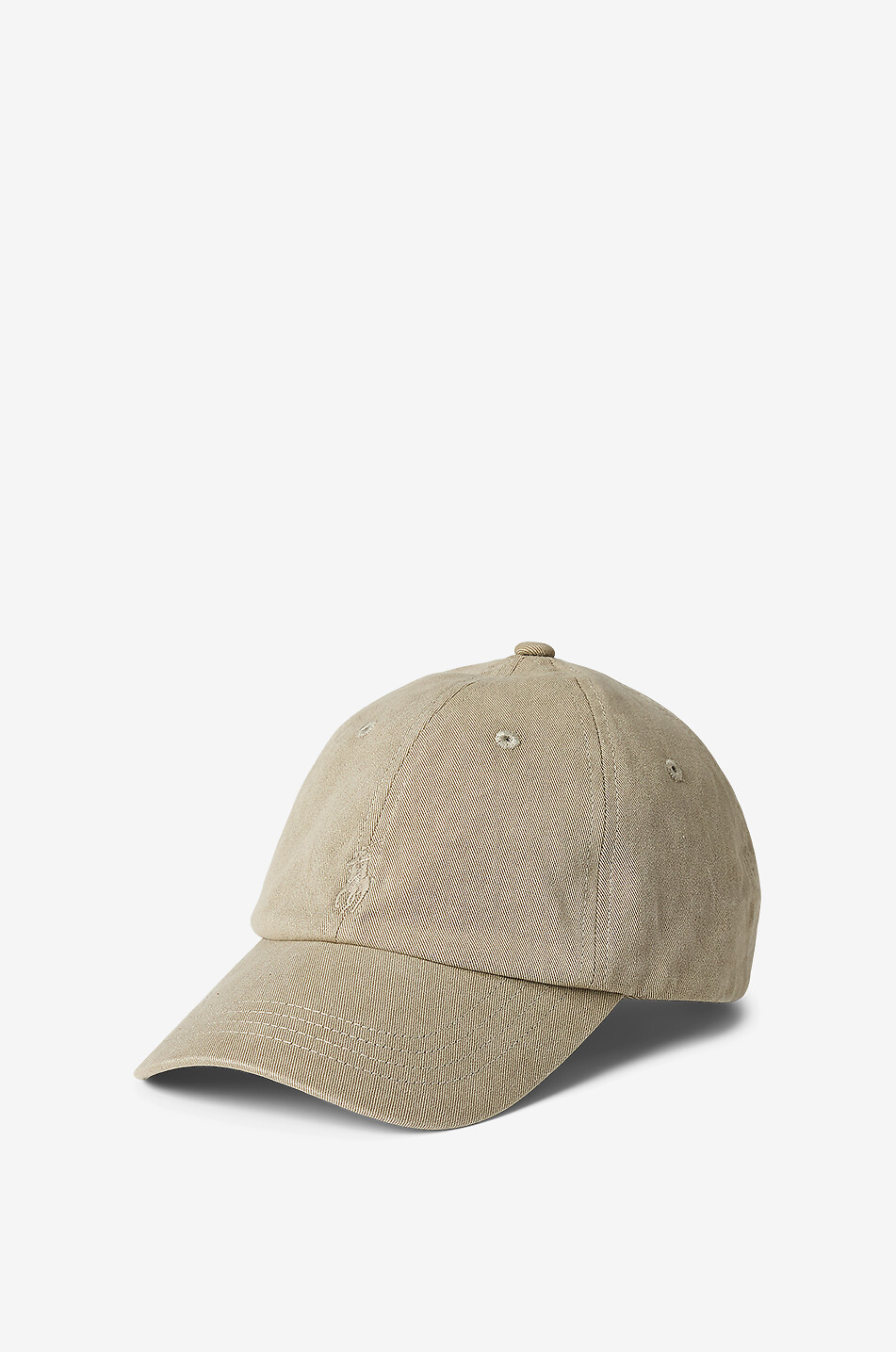 POLO RALPH LAUREN Pony Mineral Dyed twill baseball cap Men KHAKI 1