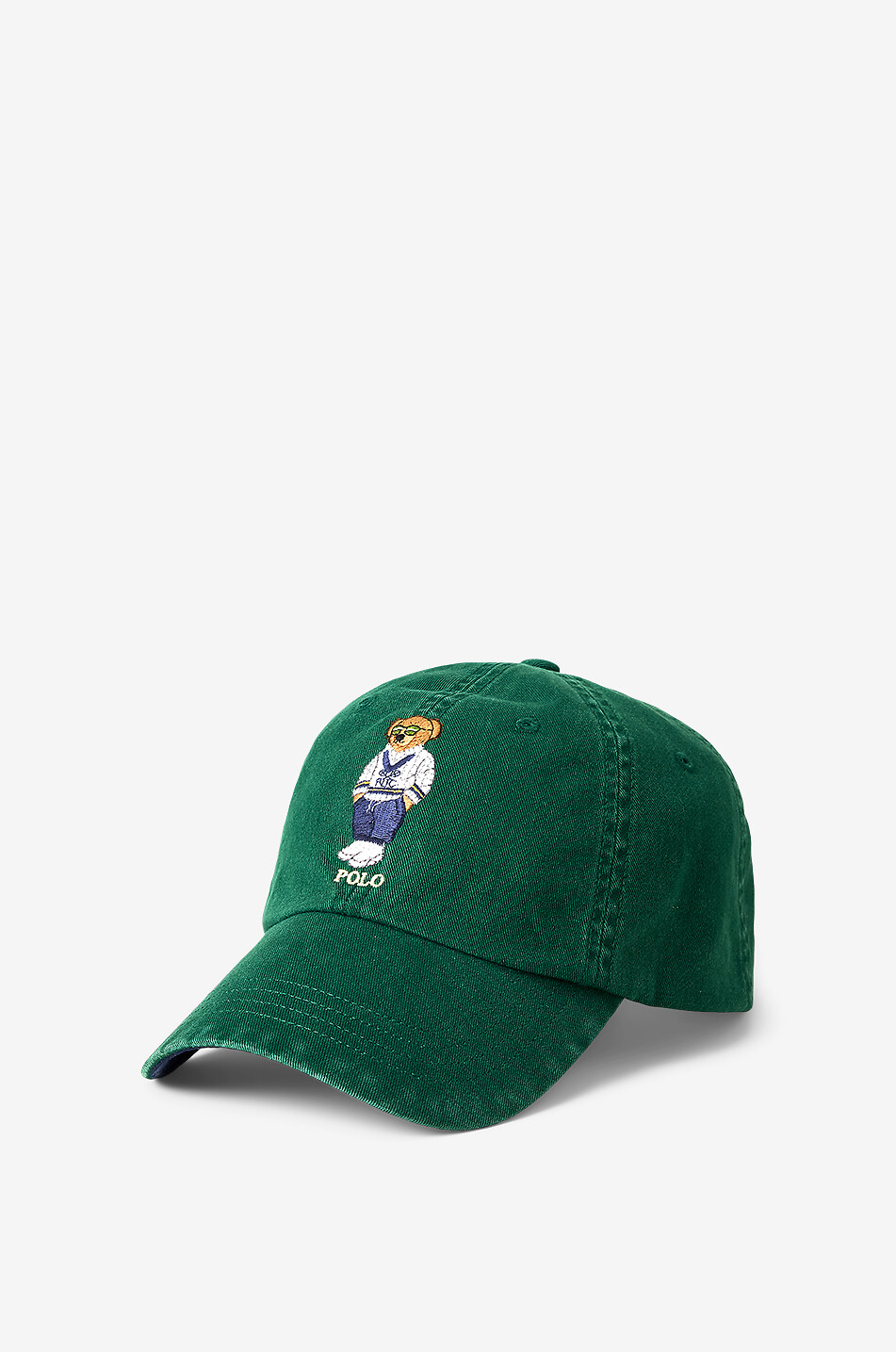 POLO RALPH LAUREN Preppy Polo Bear cotton twill baseball cap Men DARK GREEN 1