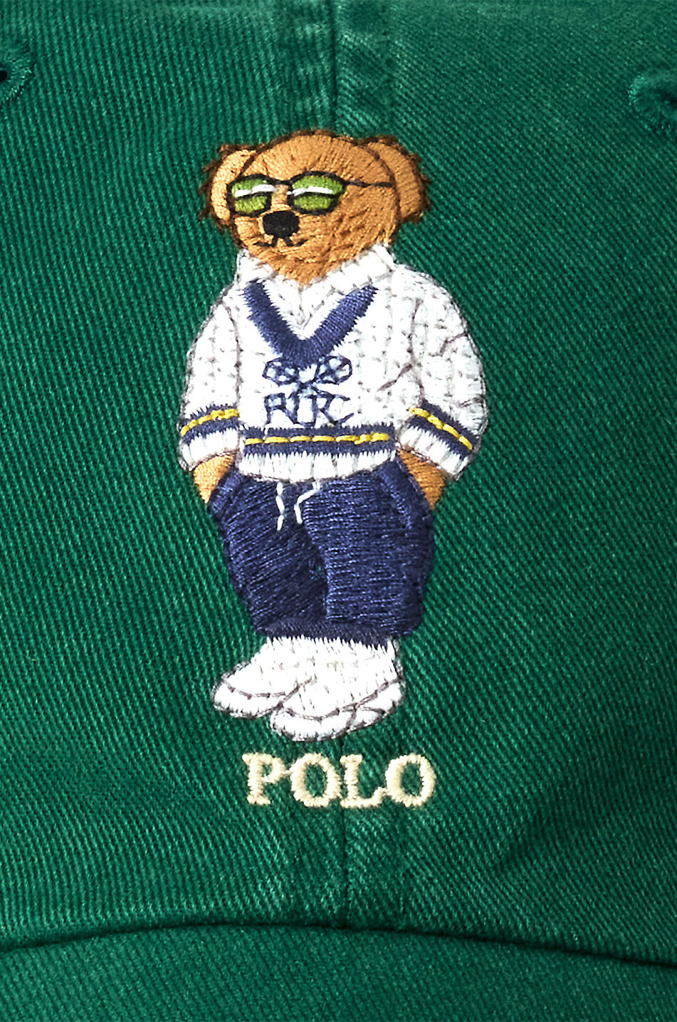 POLO RALPH LAUREN Preppy Polo Bear cotton twill baseball cap Men DARK GREEN 3