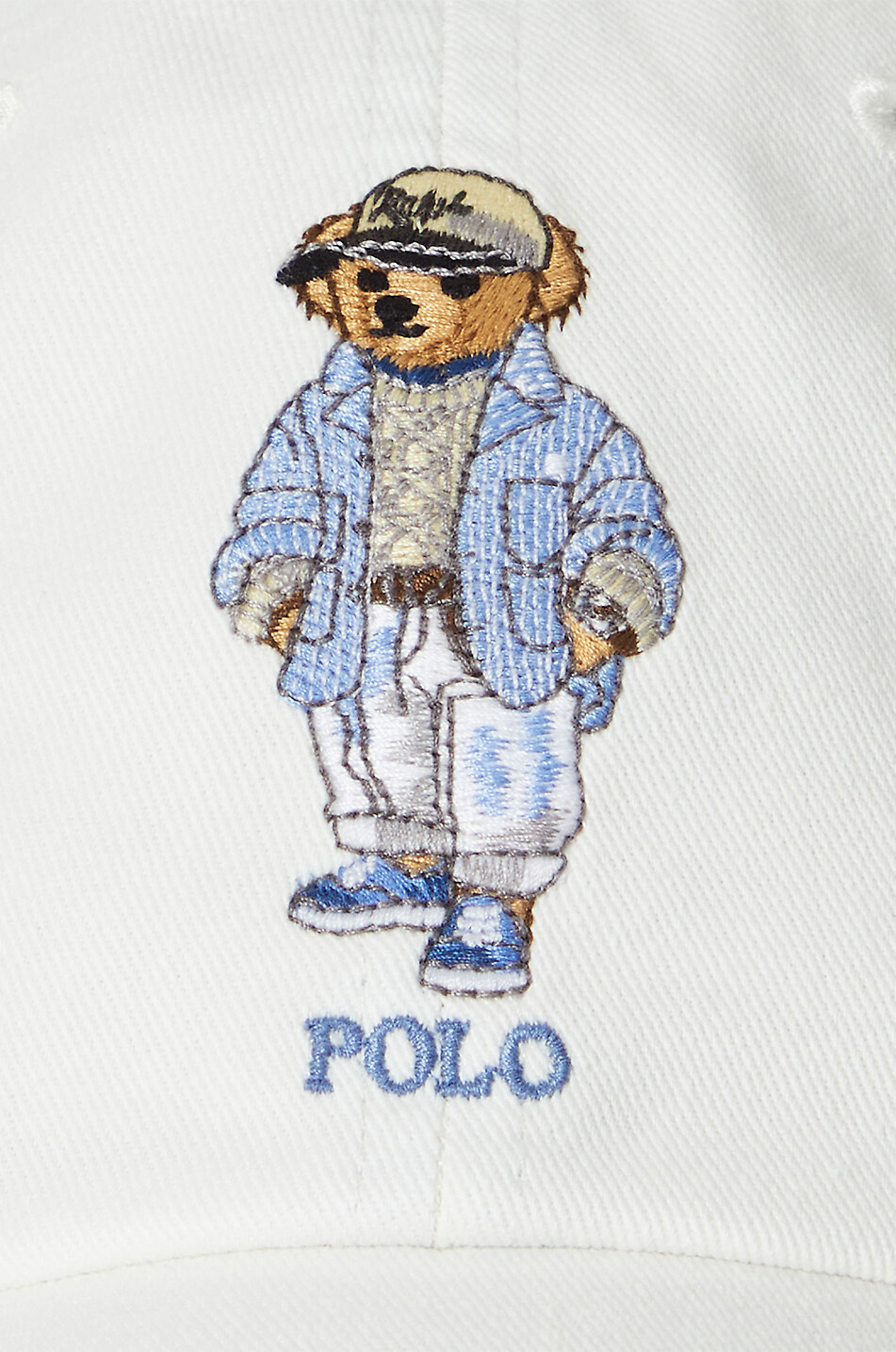 POLO RALPH LAUREN Casquette en sergé Relaxed Polo Bear Homme BLANC CASSE 3