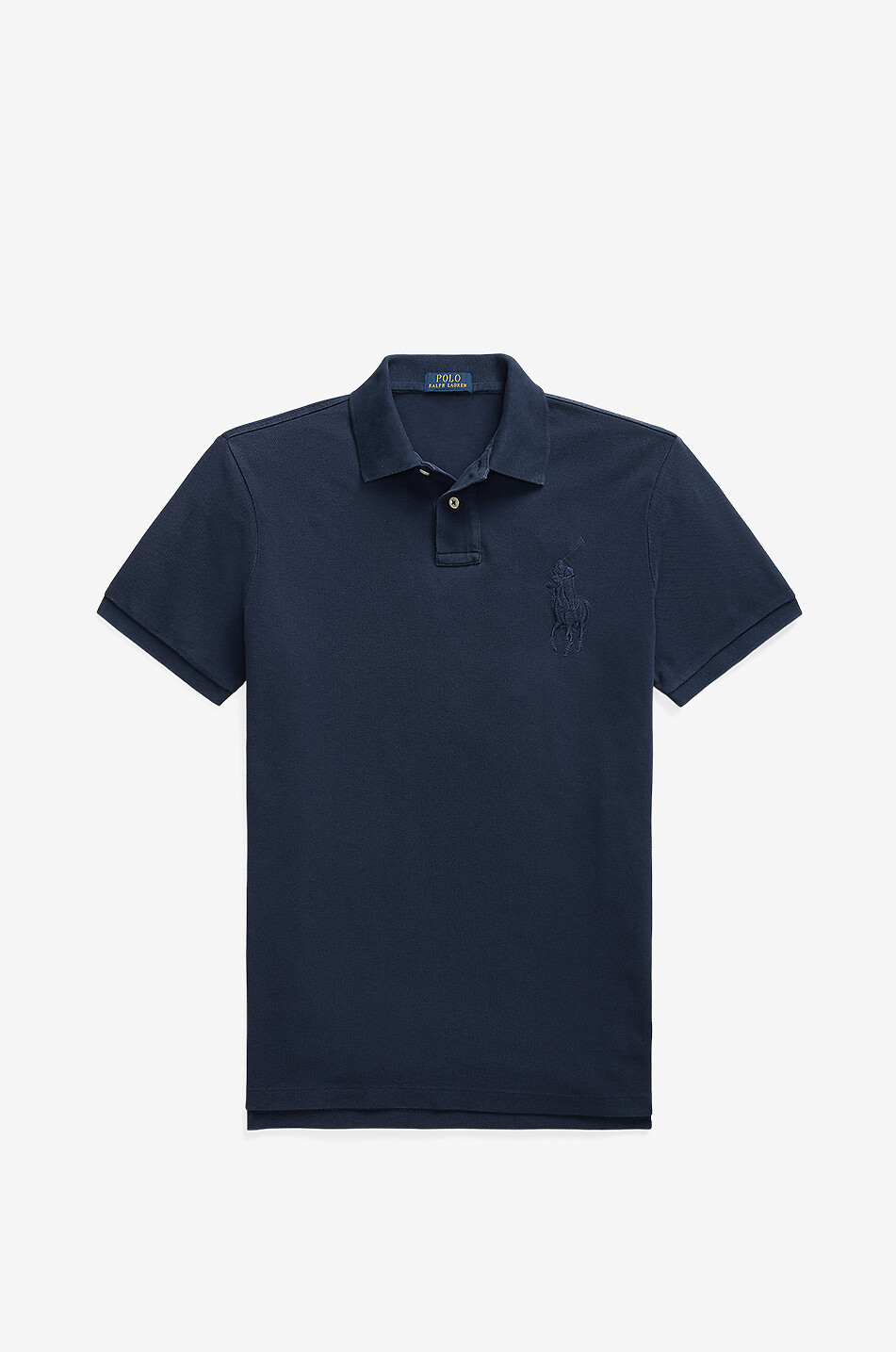 POLO RALPH LAUREN Kurzarm-Polohemd Custom Slim Big Pony Herren DUNKELBLAU 1