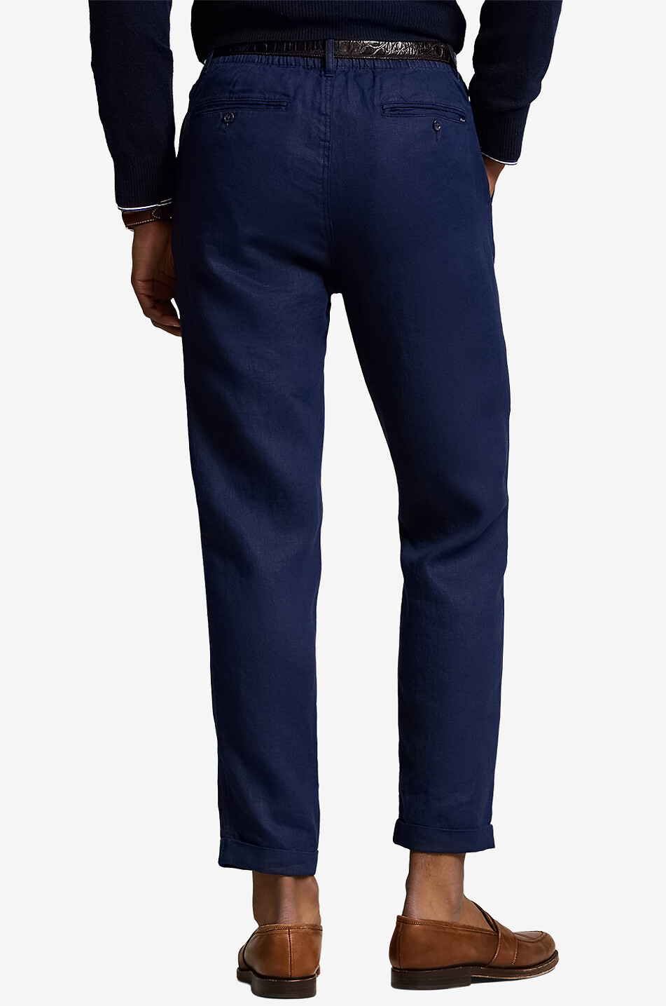 POLO RALPH LAUREN Slim-Fit-Leinenhose mit Gummizug Polo Prepster Herren DUNKELBLAU 3