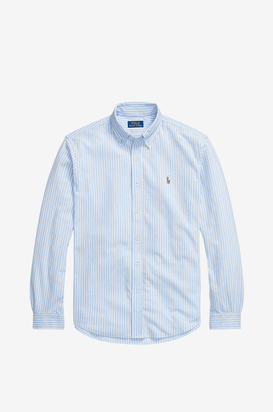 POLO RALPH LAUREN Gestreiftes Oxfordhemd aus Baumwollpiqué Pony Herren BLAU 1
