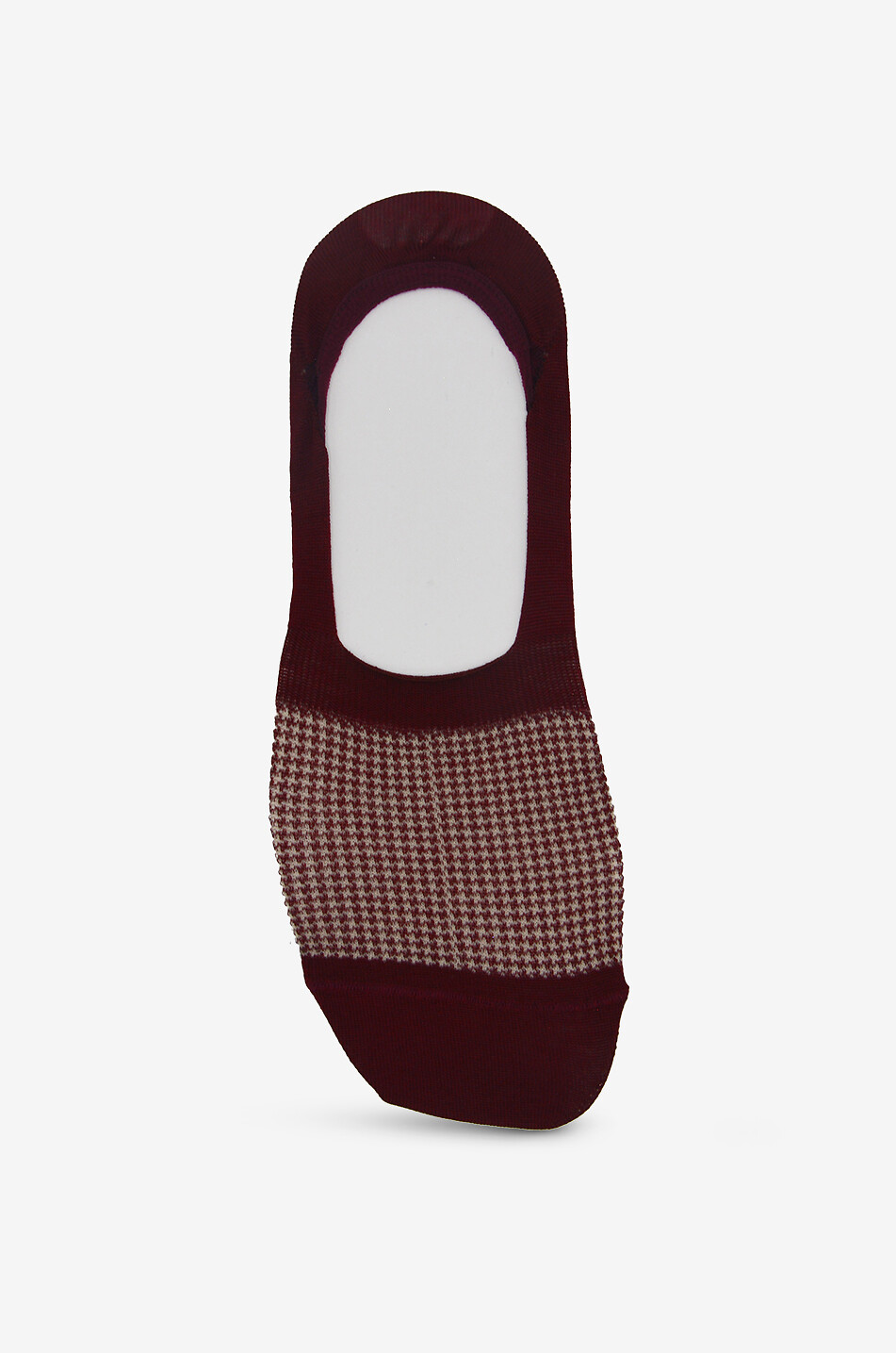 ALTO MILANO Hahnentritt-Sneakersöckchen aus Baumwolle Optis Herren DUNKELROT 1