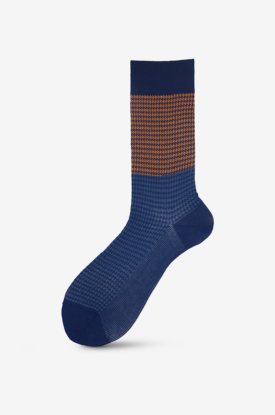 Socken aus Baumwolle mit Hahnentrittmotiv Limone