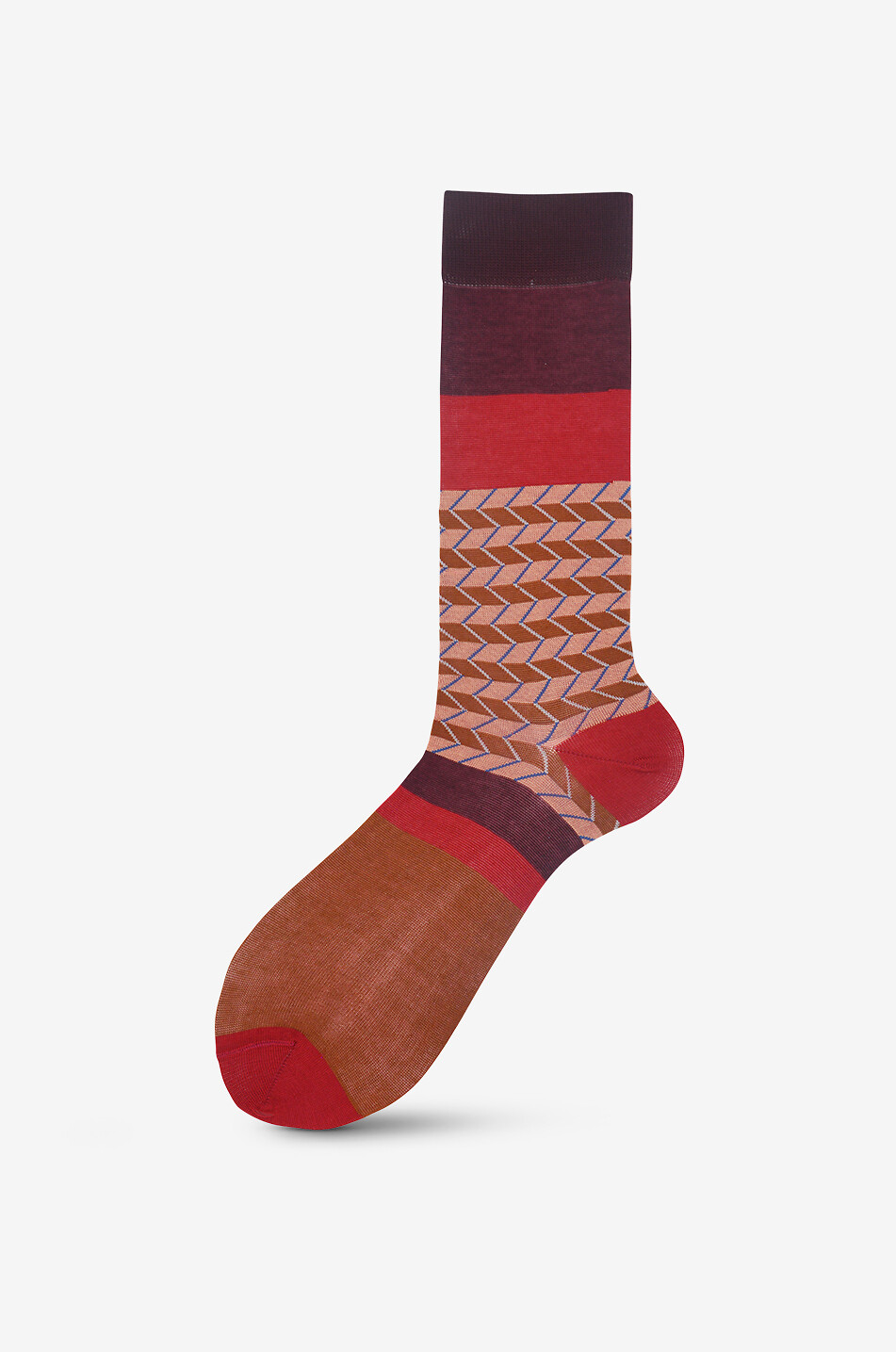 Gemusterte Socken aus Baumwolle Riccio