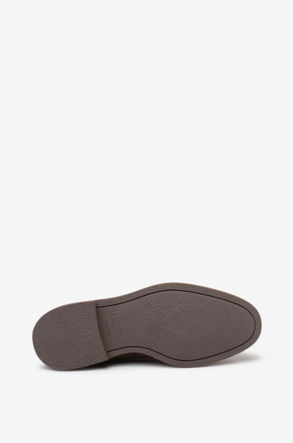 BRUNELLO CUCINELLI Suede loafers with tassels Men DARK BROWN 4