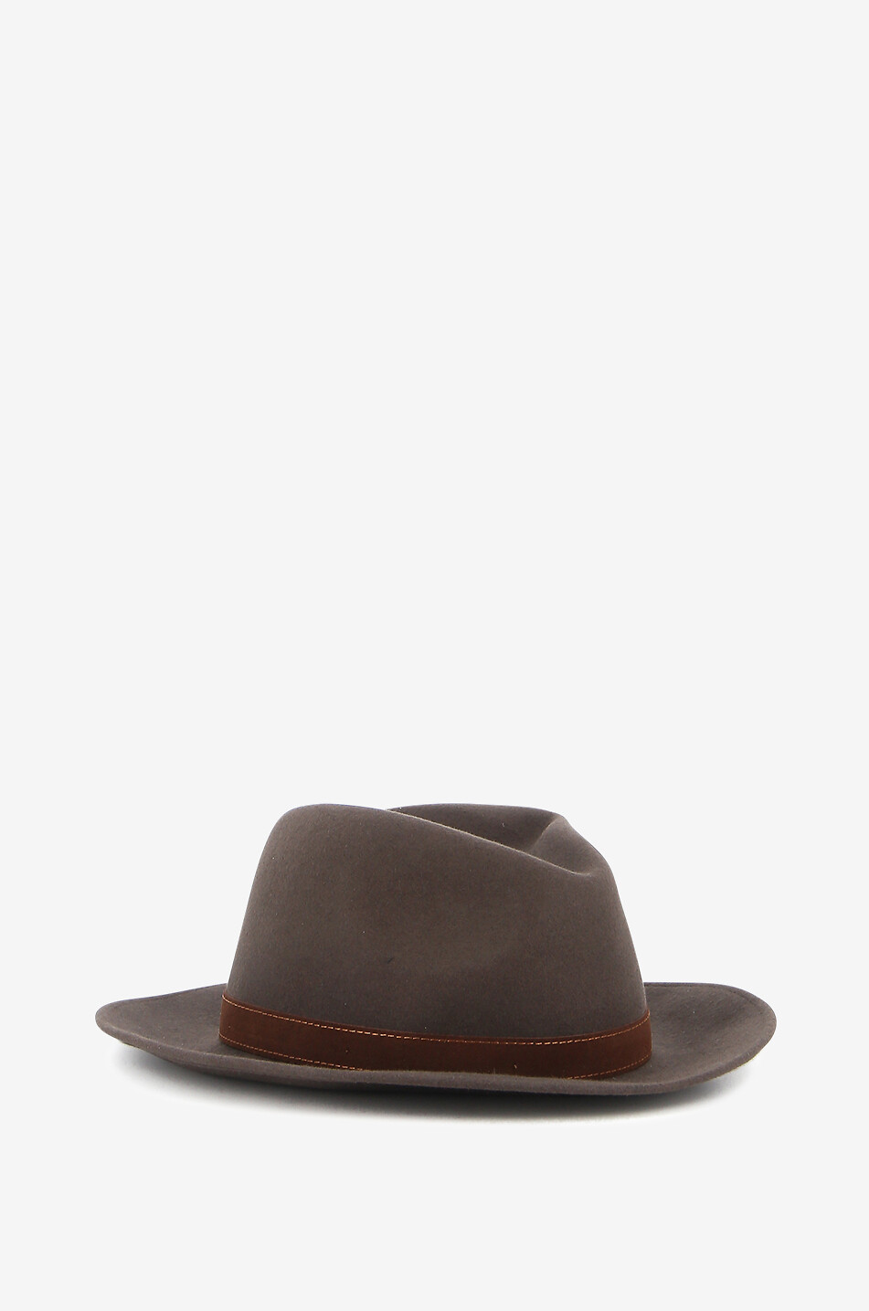 BORSALINO Fedora en feutre Alessandria Homme MARRON 2