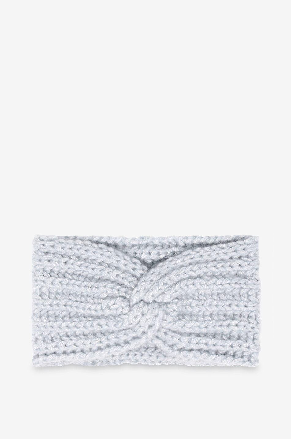 Bandeau côtelé torsadé en cachemire et coton