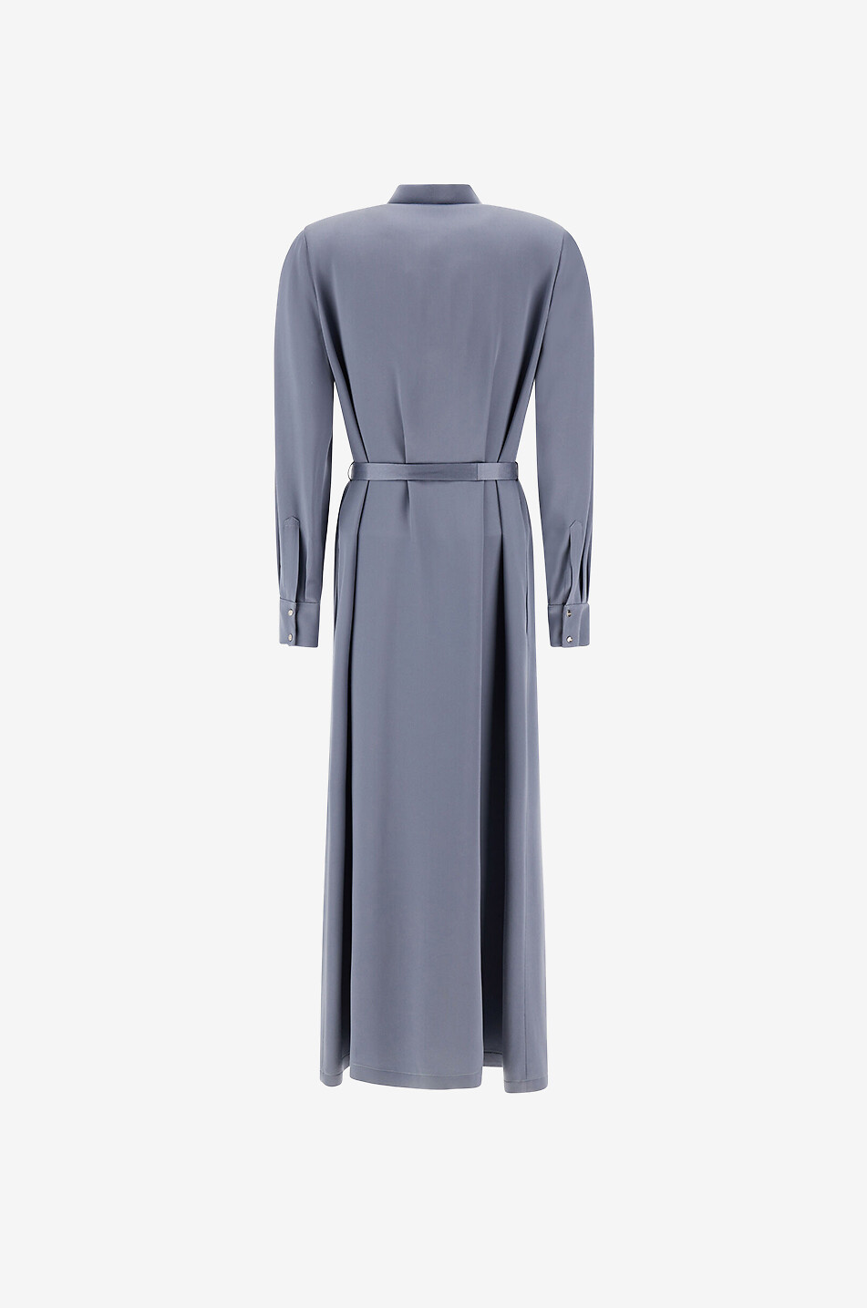 Robe chemise longue en satin Resort