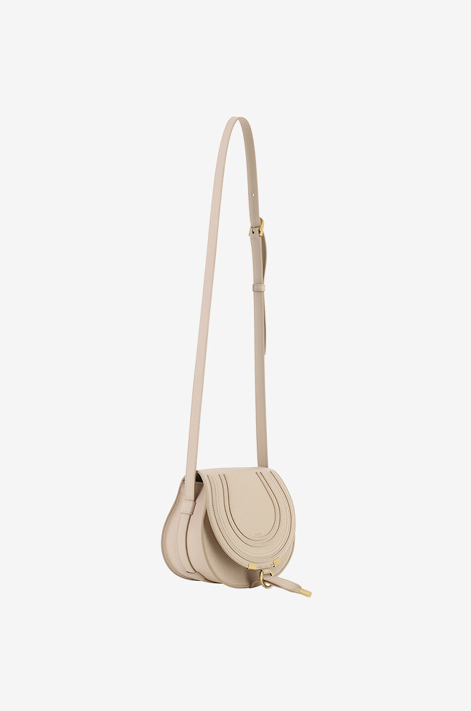 CHLOE Sac porté épaule en cuir grainé Marcie Small Femme ROSE CLAIR 2