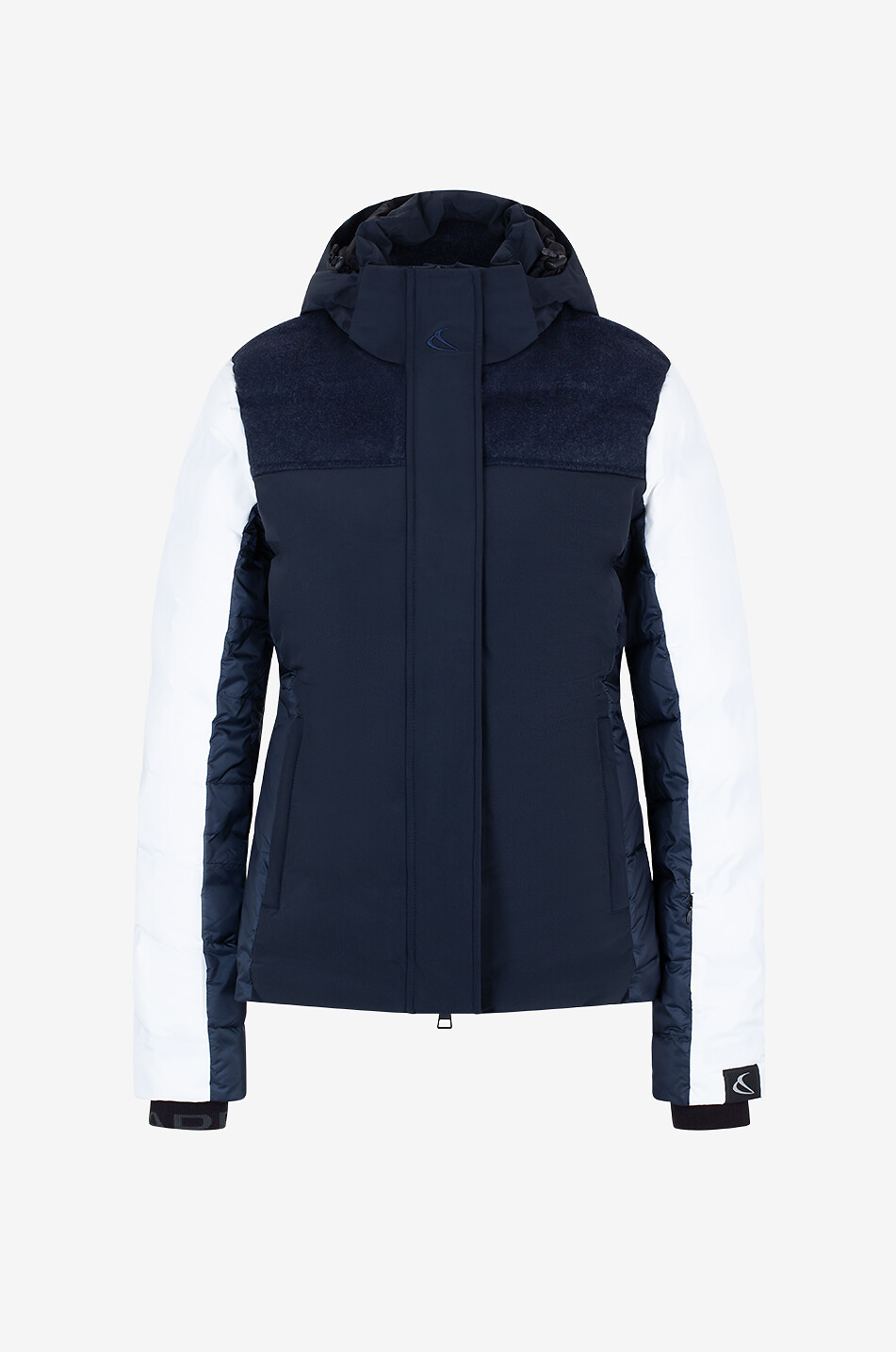 Toisa hooded colour block ski jacket
