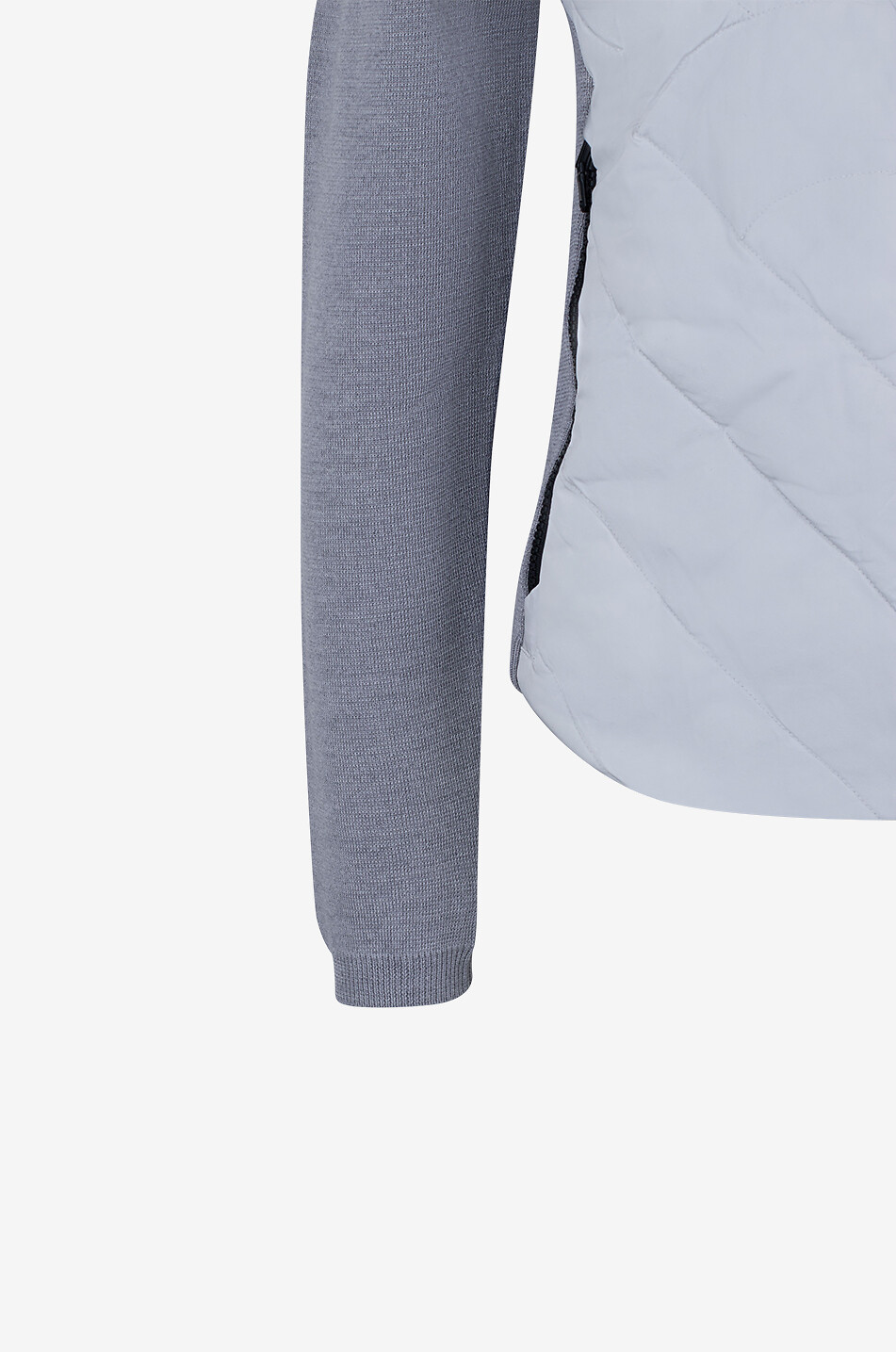 CAPRANEA Sous-pull en laine et nylon Bella Tola Femme GRIS CLAIR 3
