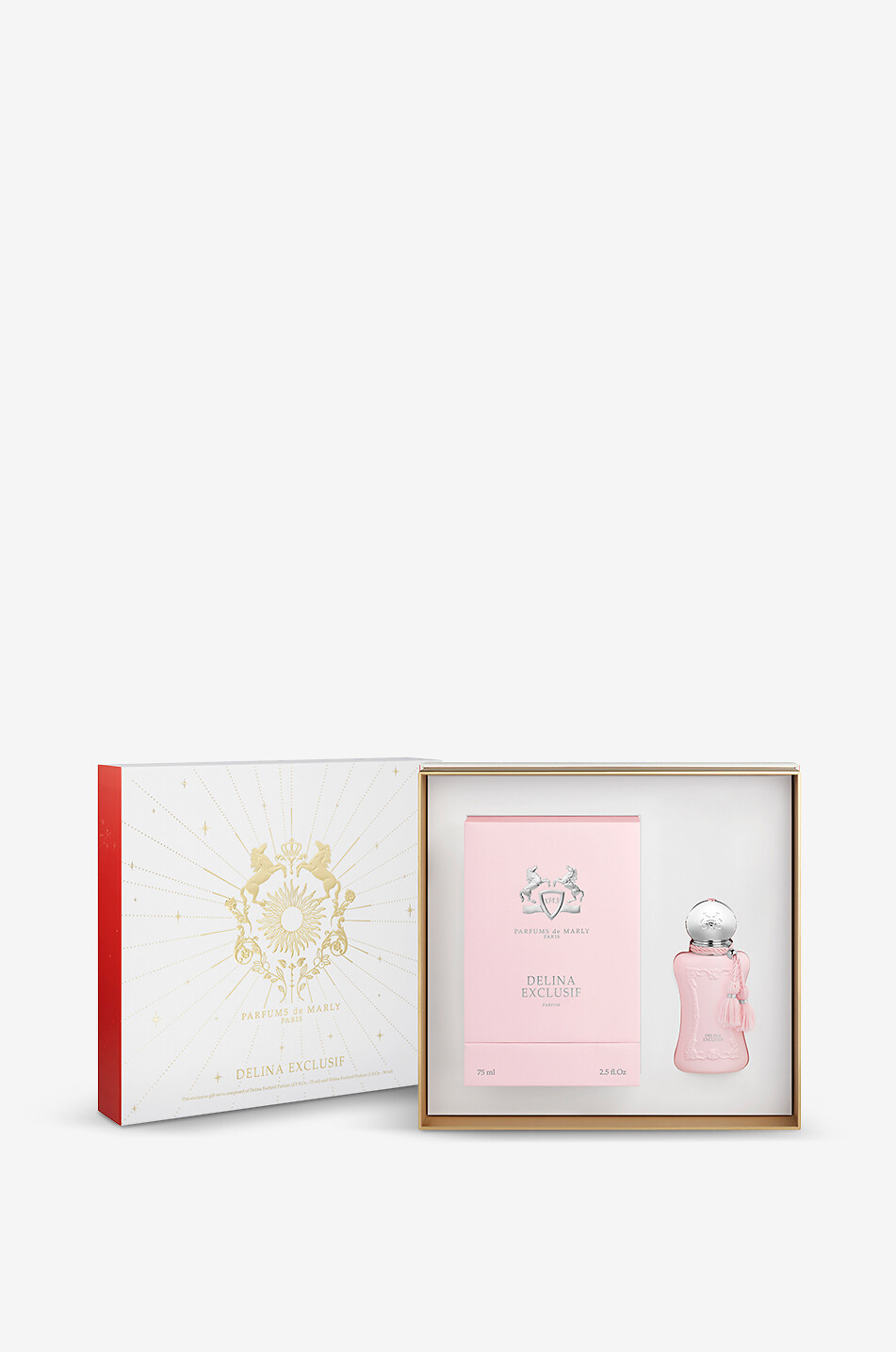 PARFUMS DE MARLY Delina Exclusif eau de parfum gift box - 75 + 30 ml Unisex Colourless 2