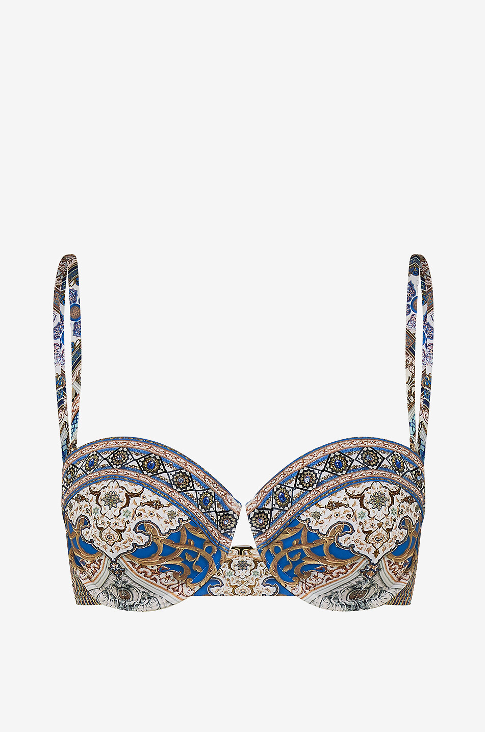 CAMILLA Make Me Your Mosaic underwired bikini top Women BLUE 1