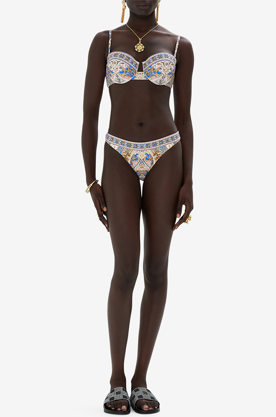 CAMILLA Bas de bikini Mini Regular Make Me Your Mosaic Femme BLEU 3