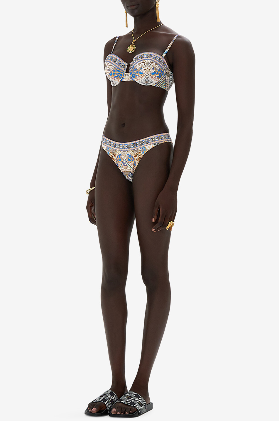 CAMILLA Bas de bikini Mini Regular Make Me Your Mosaic Femme BLEU 4