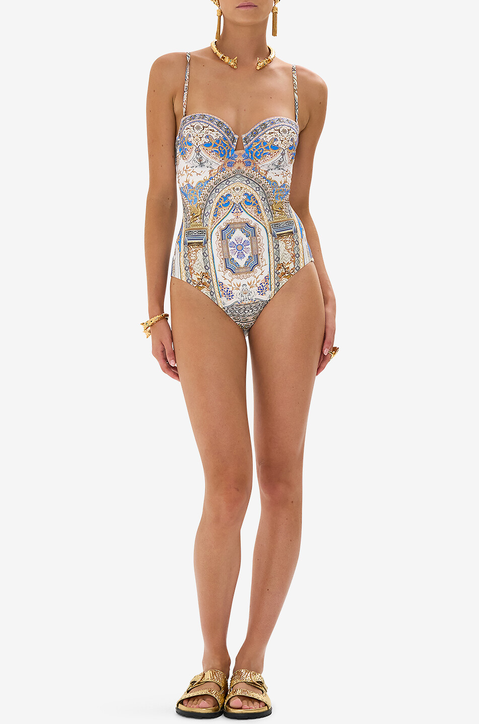 CAMILLA Maillot de bain à armatures Make Me Your Mosaic Femme BLEU 4