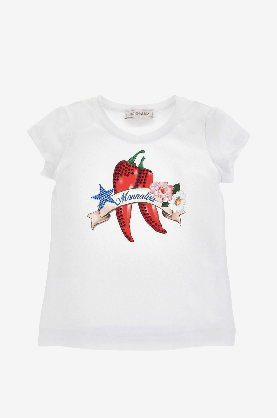 T-shirt fille à manches courtes Peperoncini