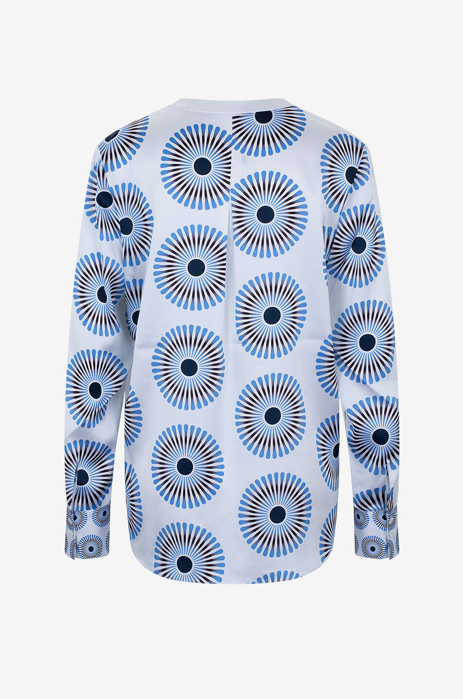 HERZEN'S ANGELEGENHE Langärmelige Bluse aus Seide mit Pusteblumen-Design Damen BLAU 2