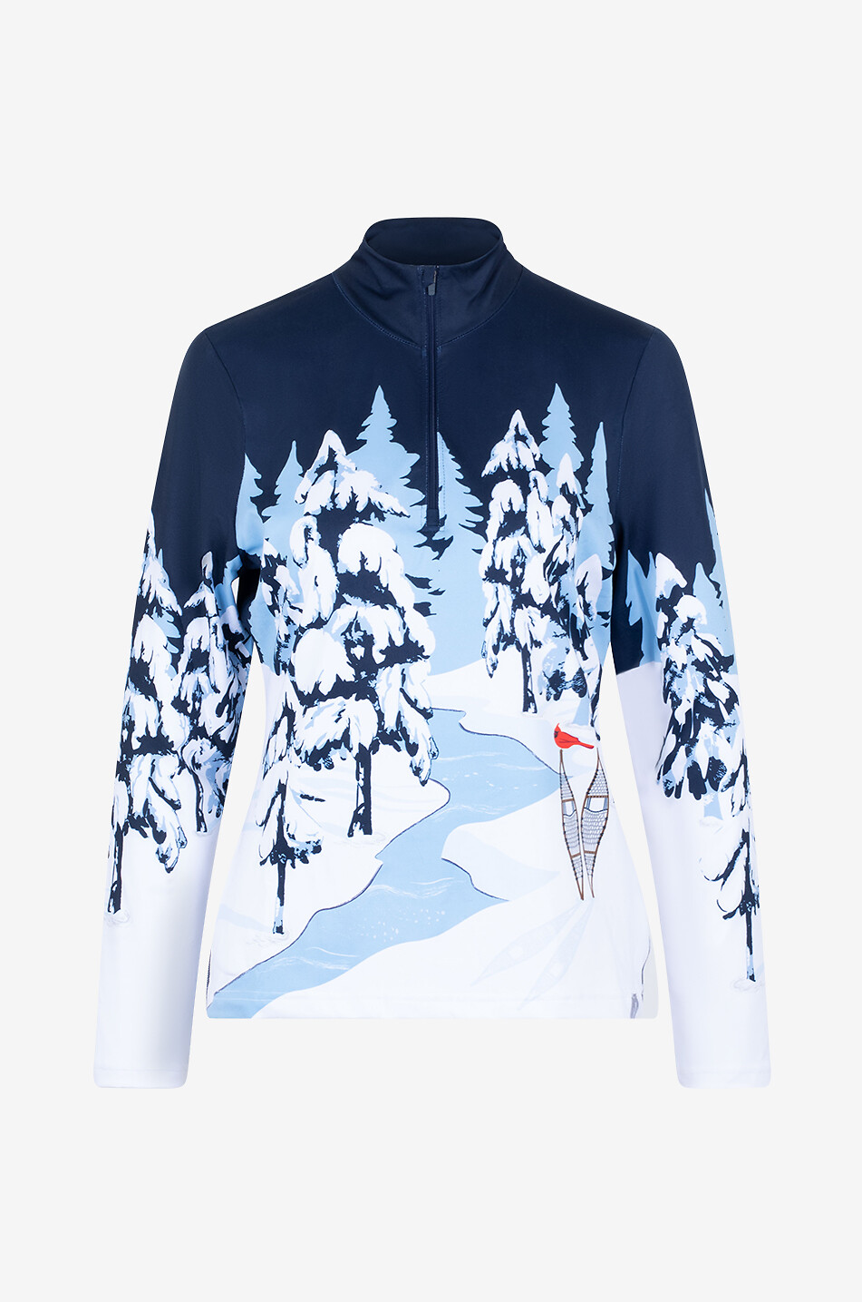 KRIMSON KLOVER Whiteout printed baselayer top Women DARK BLUE 1