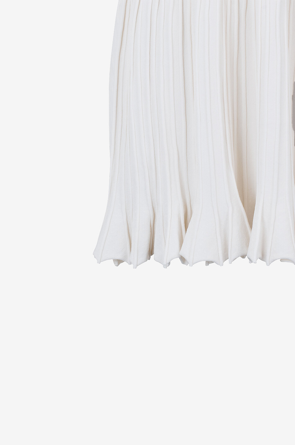 ULLA JOHNSON Talie rib knit short dress Women WHITE 3