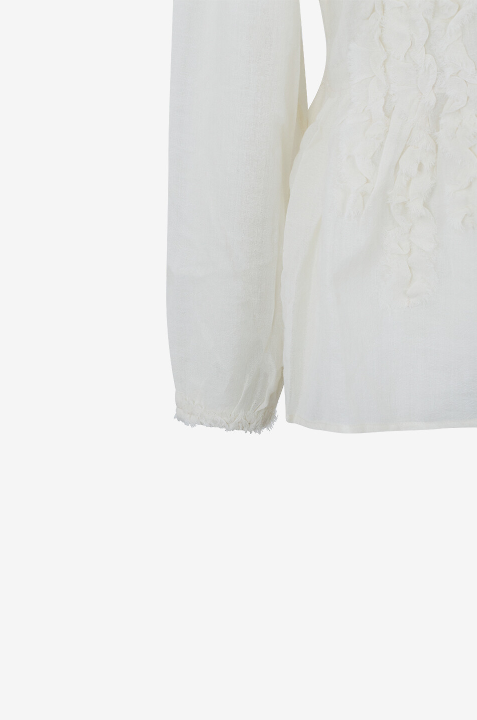 ULLA JOHNSON Langärmelige Bluse aus Wolle Cosima Damen CREMEFARBEN 3