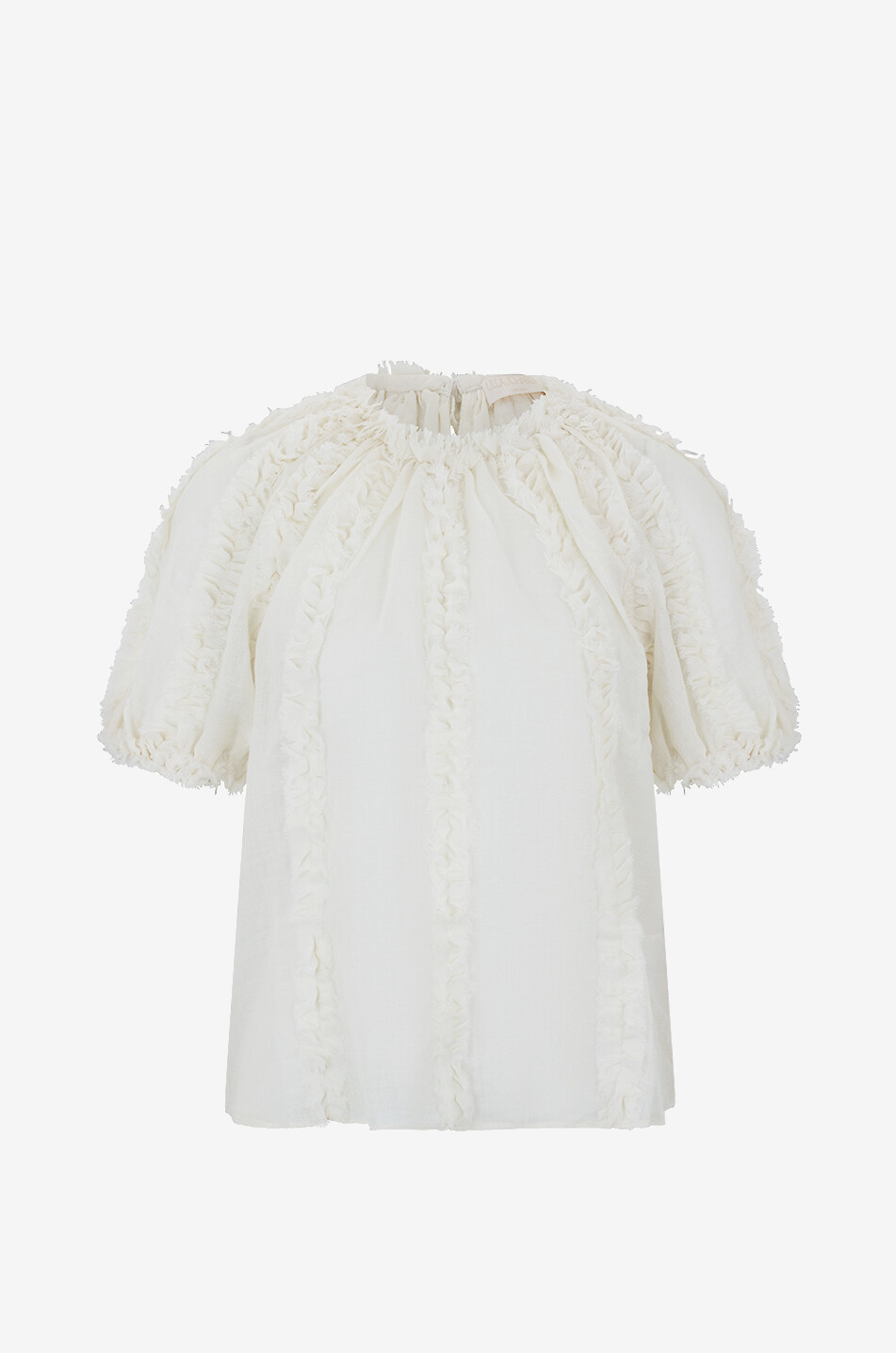 Kurzärmelige Bluse aus Wolle Gracella