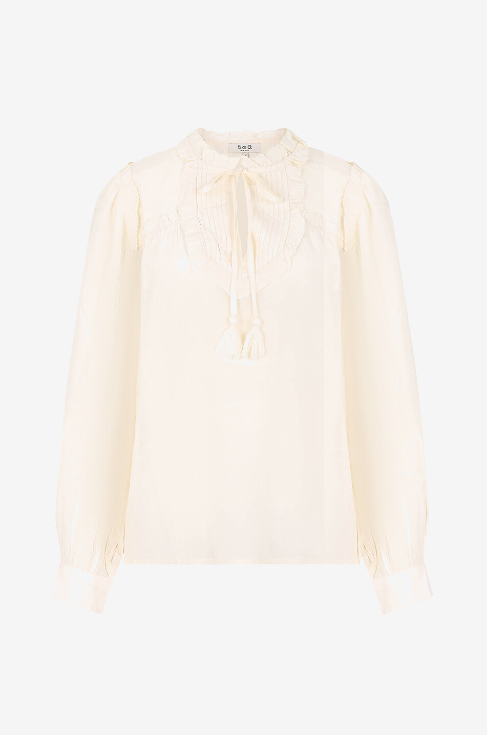 Soraya silk long-sleeved blouse