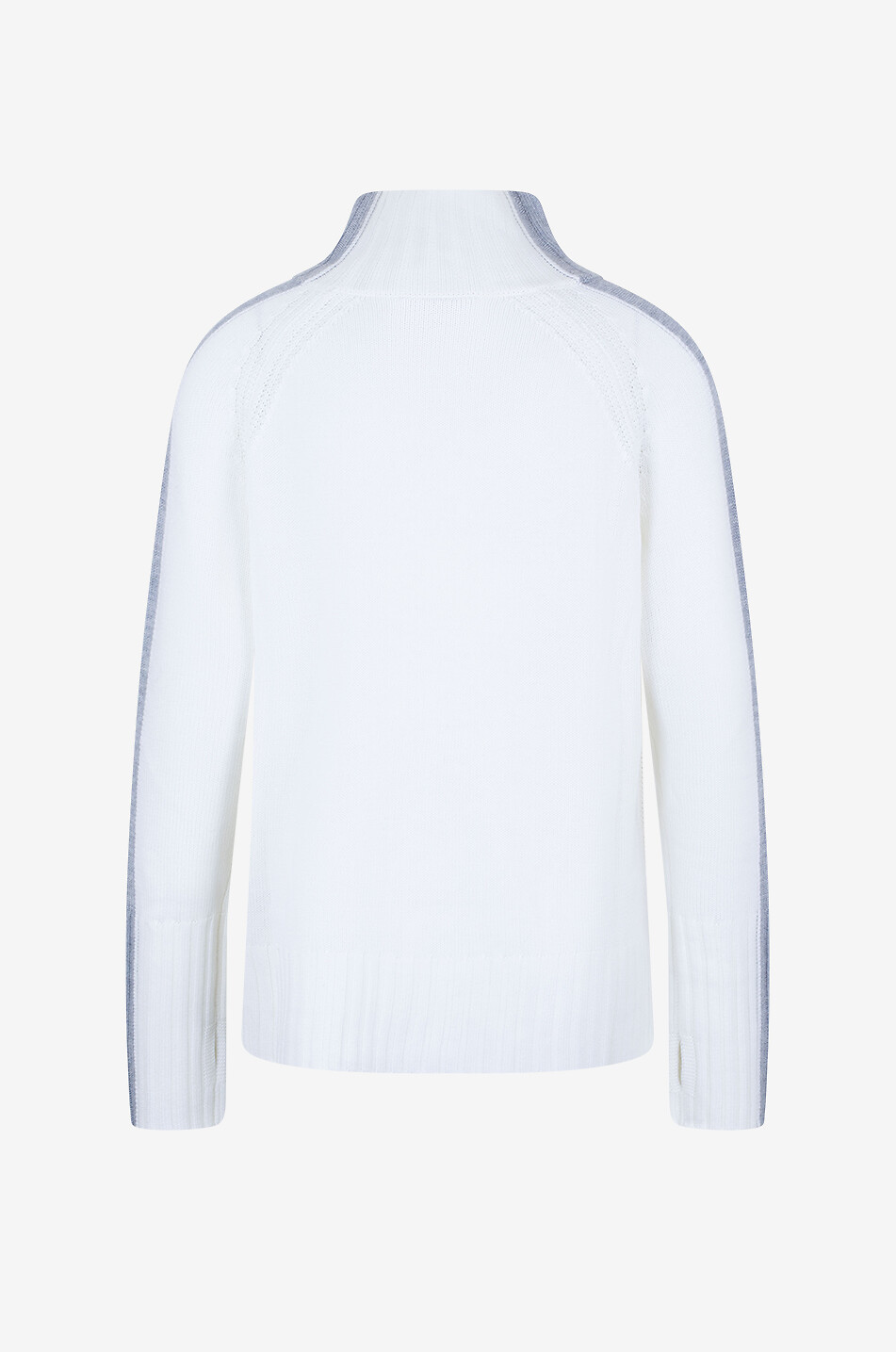 Off Piste jacquard jumper with stand-up collar