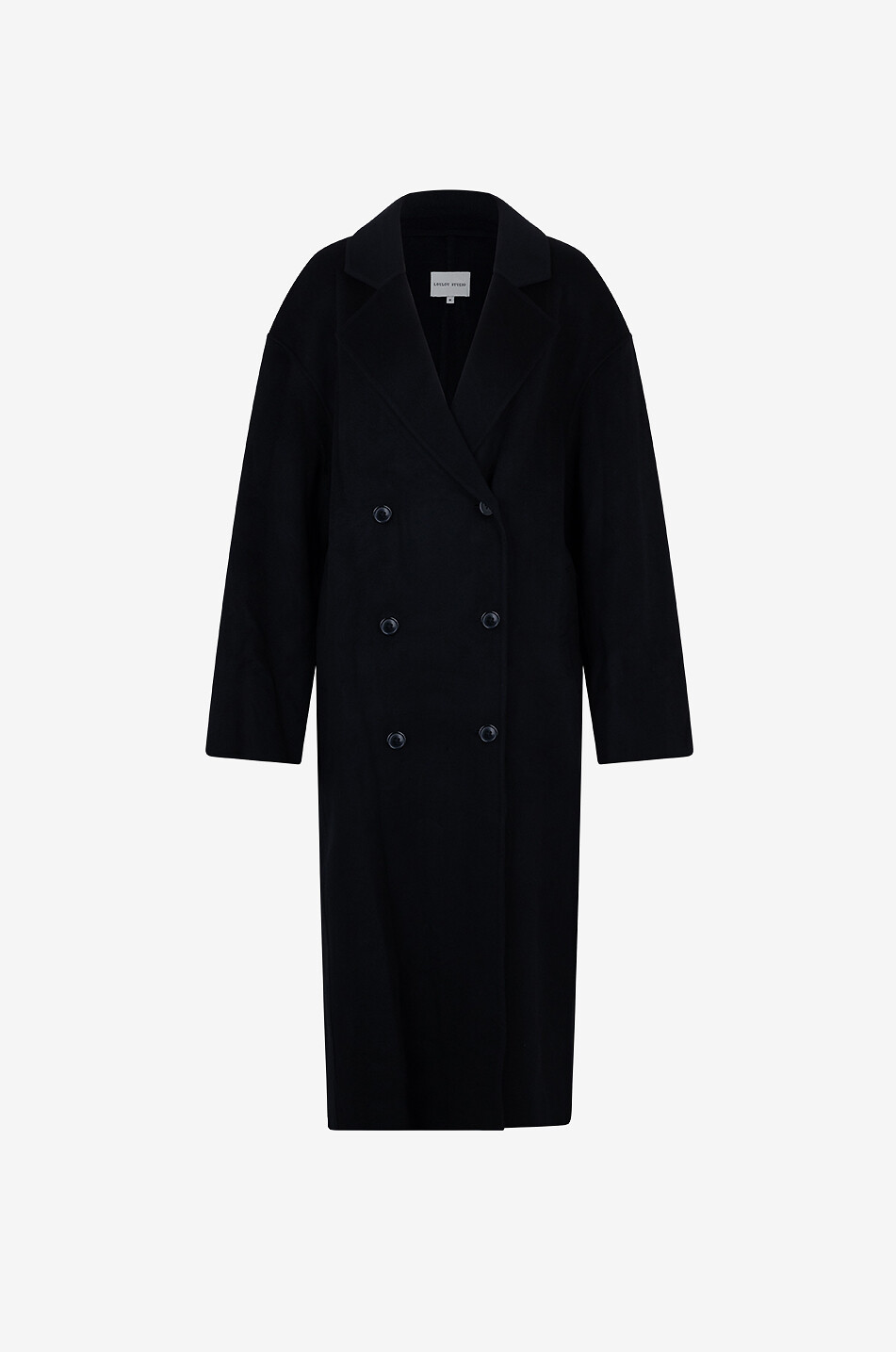 LOULOU STUDIO Manteau en laine et cachemire Borneo Femme NOIR 1
