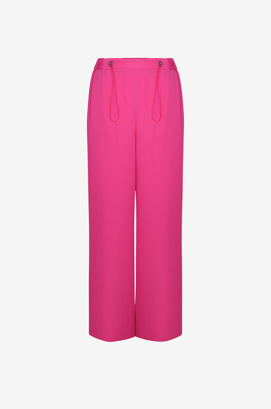 Fluid crepe wide-leg trousers