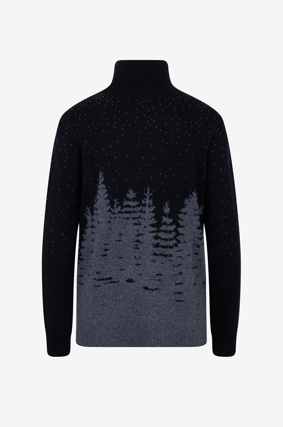 Jacquardpullover mit Rollkragen Snow