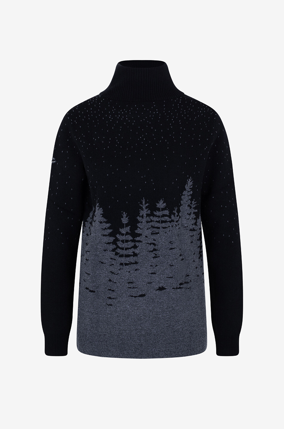 Jacquardpullover mit Rollkragen Snow