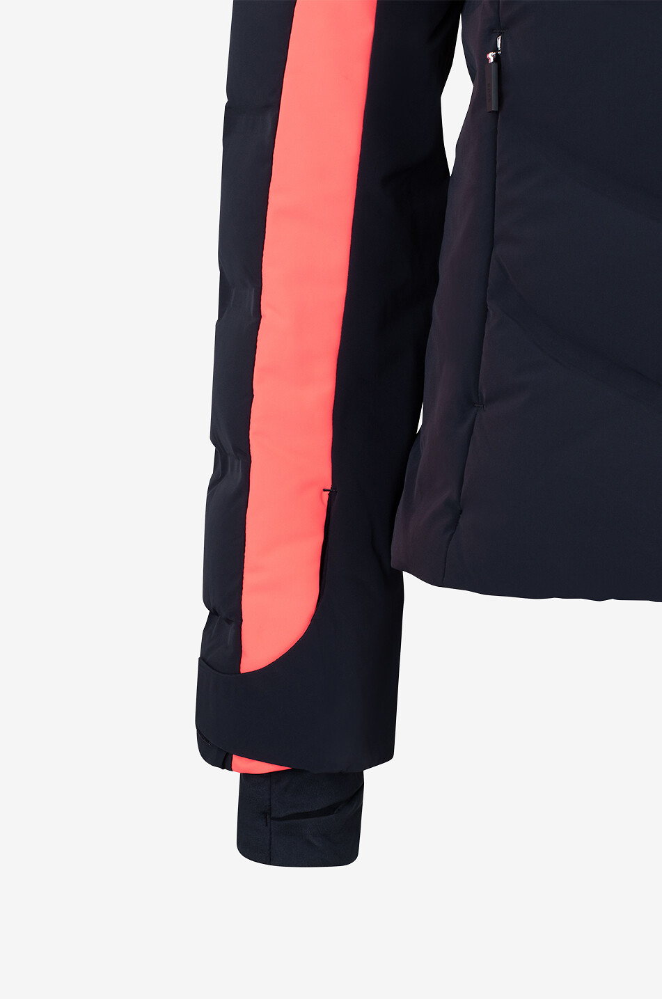 Momentum quilted ski jacket with hood