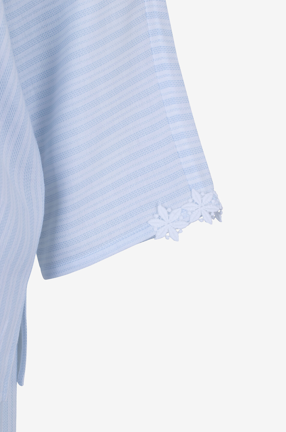 CELESTINE Ensemble de pyjama rayé à col rond en coton Josie Femme BLEU CLAIR 7