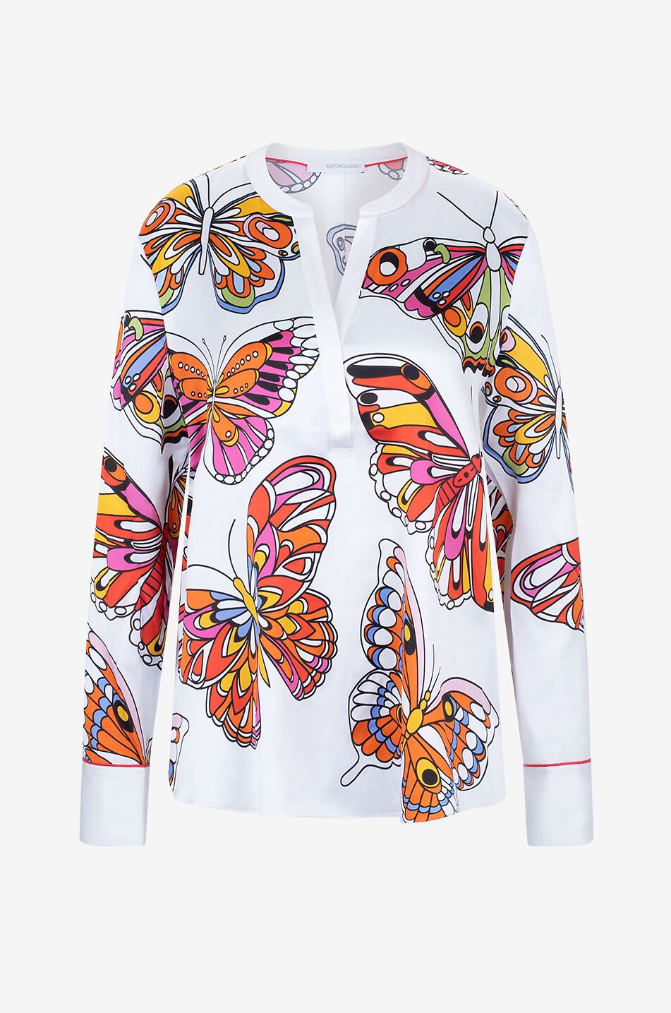 HERZEN'S ANGELEGENHE Langärmelige Bluse aus Seide mit Schmetterlingsprint Damen BUNT 1
