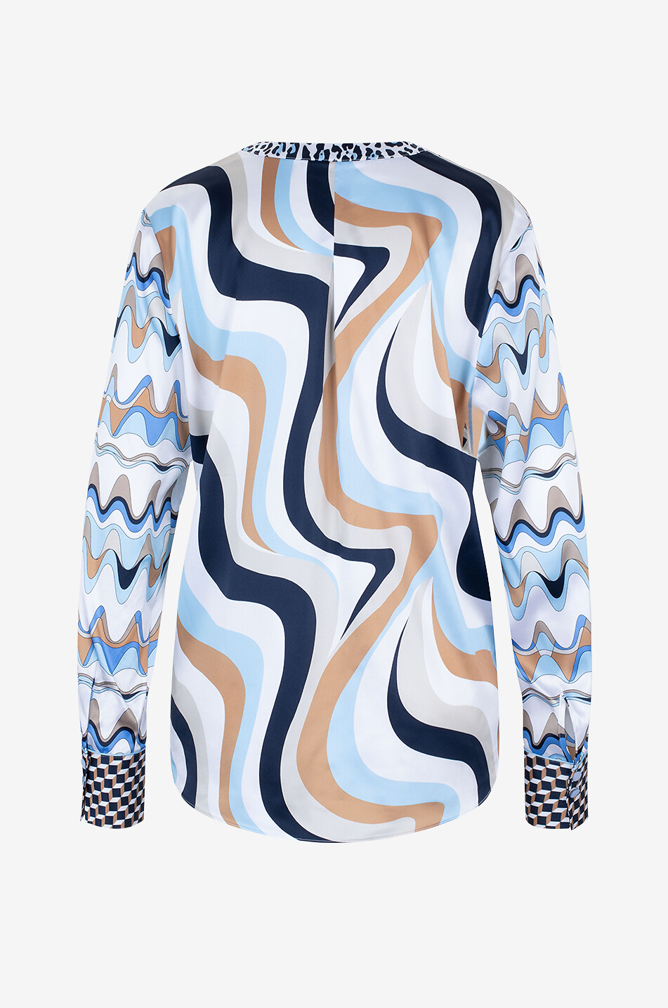 HERZEN'S ANGELEGENHE Wave & Paisley silk long-sleeved blouse Women MULTI COLOURED 2