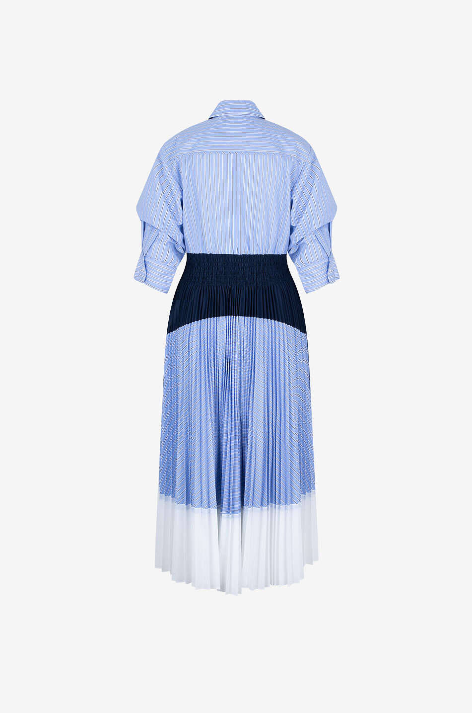 SIMKHAI Jenella cotton midi shirt dress Women BLUE 2