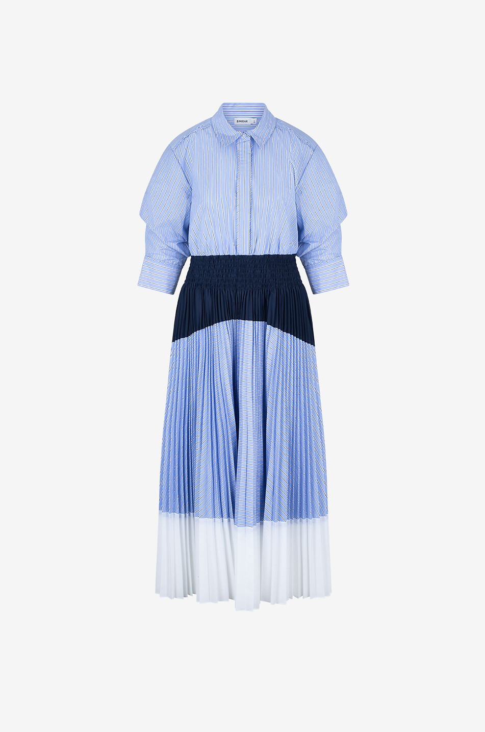 SIMKHAI Jenella cotton midi shirt dress Women BLUE 1
