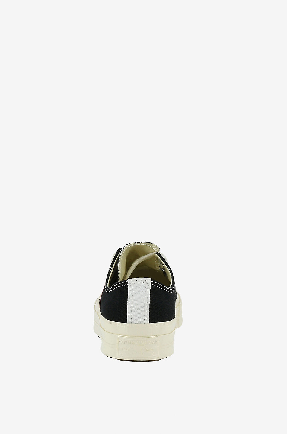 COMME DES GARCONS PLAY Niedrige Sneakers aus Baumwolle Chuck 70 CDG Red Heart Damen SCHWARZ 4