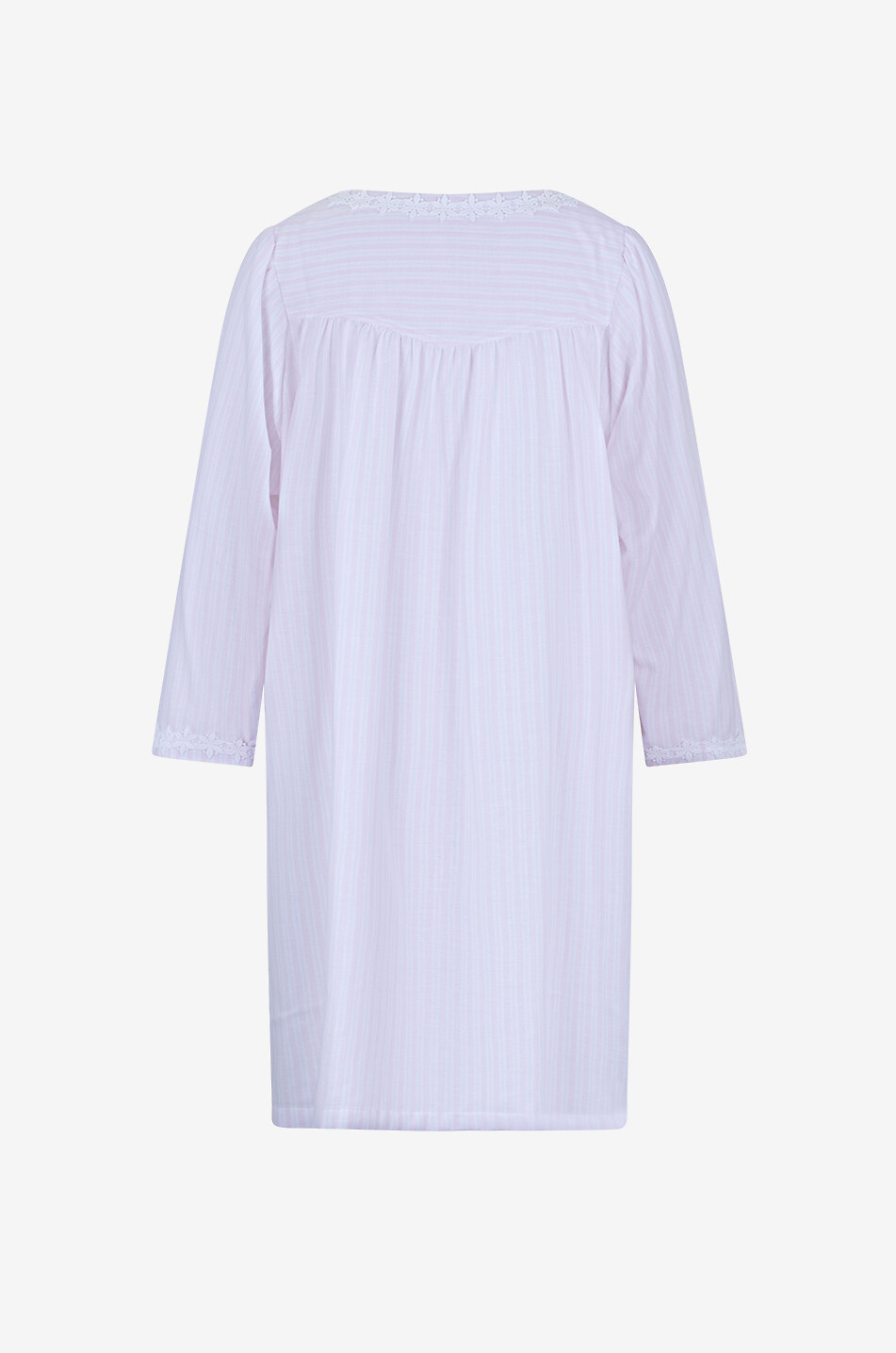 CELESTINE Chemise de nuit rayée en coton Josie Femme ROSE CLAIR 2
